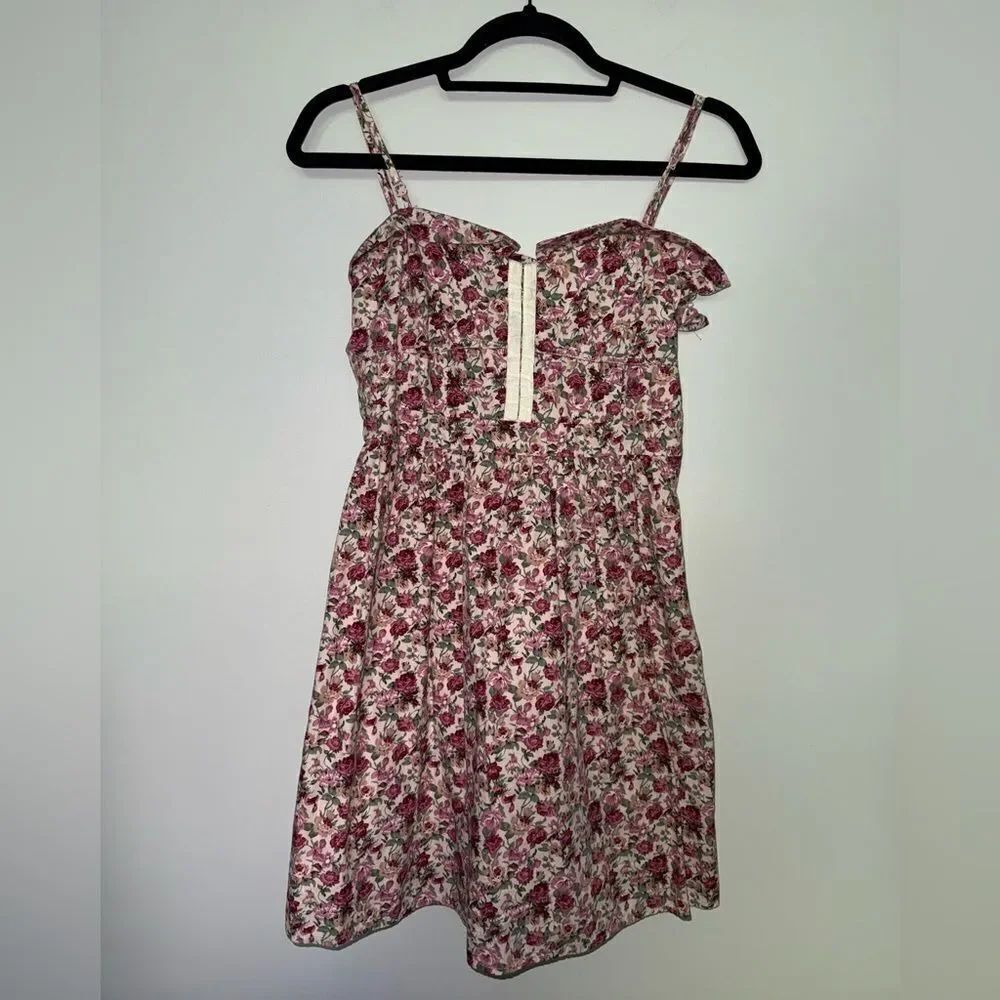 100% Cotton Chic Floral Sundress with Straps Size S